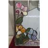 Image 6 : Very Unique Stained Glass Sun Catcher Featuring Cat on Window Ledge, 18" x 24"