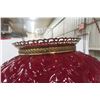 Image 7 : Gorgeous Victorian Red Ruby Hanging Aladdin Oil Lamp
