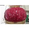 Image 8 : Gorgeous Victorian Red Ruby Hanging Aladdin Oil Lamp