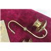 Image 8 : Brass Ornate Magazine Rack with Brass Candleholders