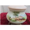 Image 3 : Hand-Painted Coal Oil Lamp
