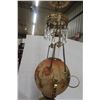 Image 12 : Victorian Hand-Painted Brass Aladdin Style Lamp - Amazing Piece!