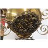 Image 6 : Victorian Hand-Painted Brass Aladdin Style Lamp - Amazing Piece!
