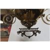 Image 8 : Victorian Hand-Painted Brass Aladdin Style Lamp - Amazing Piece!