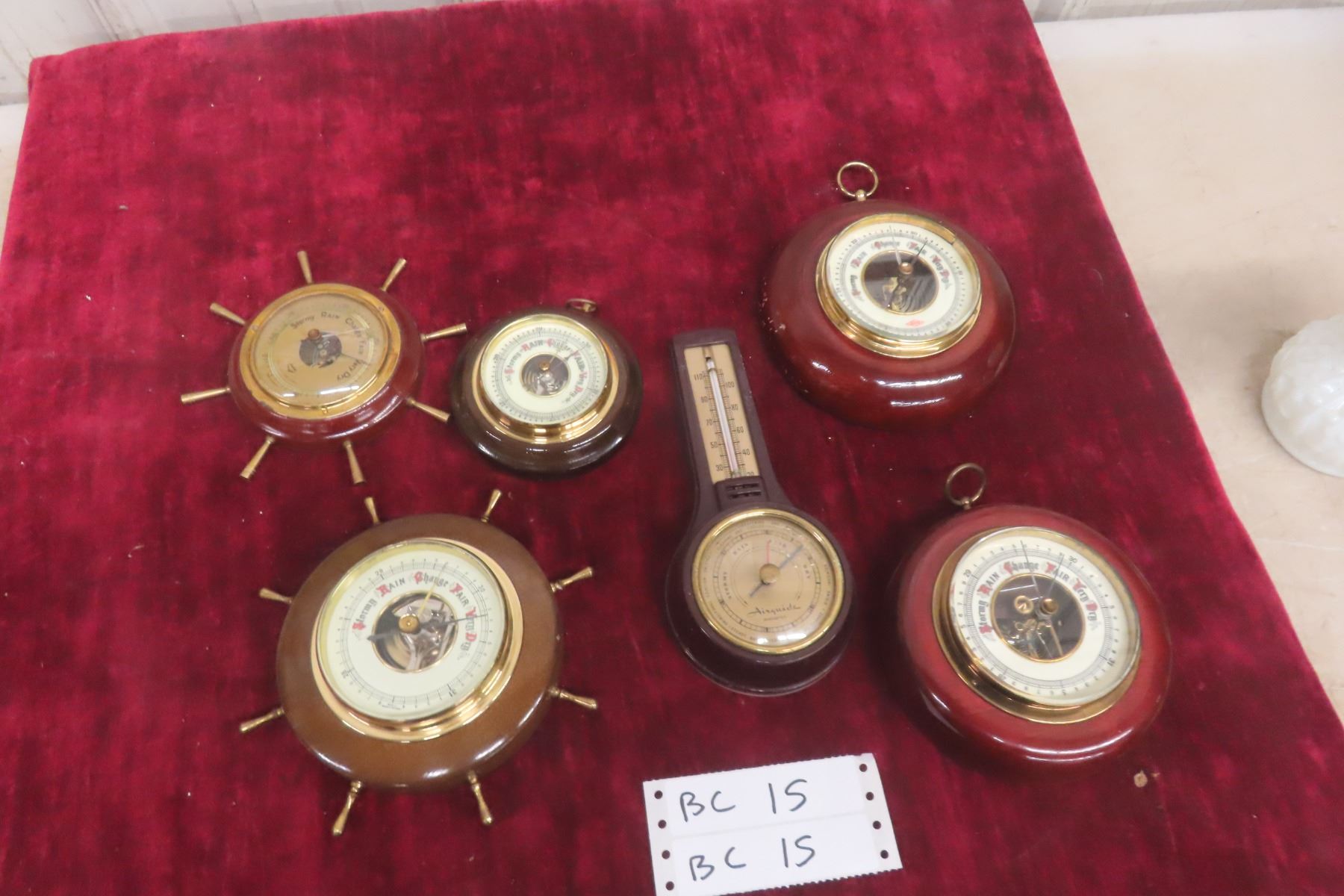 Musical Barometer Six Assorted Barometers
