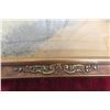 Image 2 : Antique Convex Glass Picture Frame Depicting Farmyard Scene, 14" x 22"