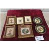 Image 1 : Seven Framed Needlepoint Pictures, Largest 6 1/2" x 7 1/2"