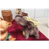 Image 5 : Group of Vintage Figural Ceramic Planters – Animals, Cart, and Character Motifs