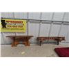 Image 1 : Two Antique Wall-Mounted Shelves, 18" Long / 28" Long