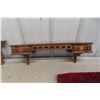 Image 4 : Two Antique Wall-Mounted Shelves, 18" Long / 28" Long