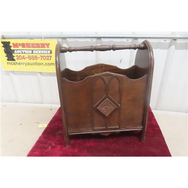 Walnut Magazine Rack