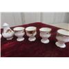 Image 4 : Royal Albert Old Country Rose Pattern Eight Egg Cups with Salt and Pepper Set