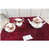 Image 1 : Royal Albert Old Country Rose Pattern Coffee Pot with Cream and Sugar
