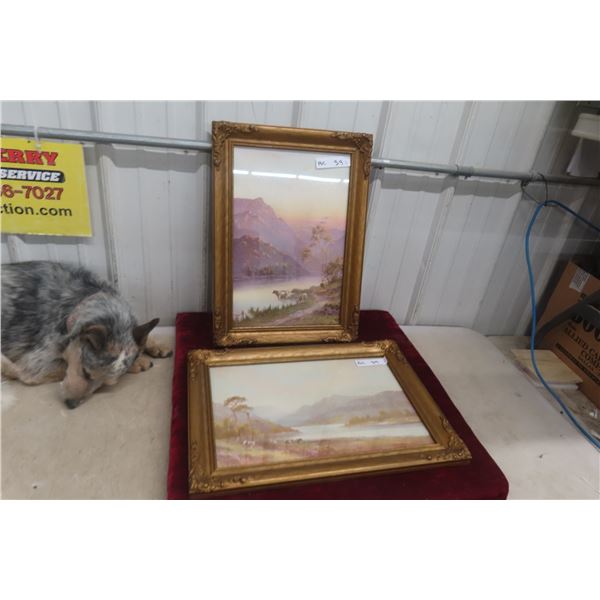 Two Framed Prints, 16" x 22"