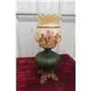 Image 1 : Gone with the Wind Style Coal Oil Lamp with Footed Brass Base