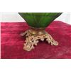 Image 5 : Gone with the Wind Style Coal Oil Lamp with Footed Brass Base