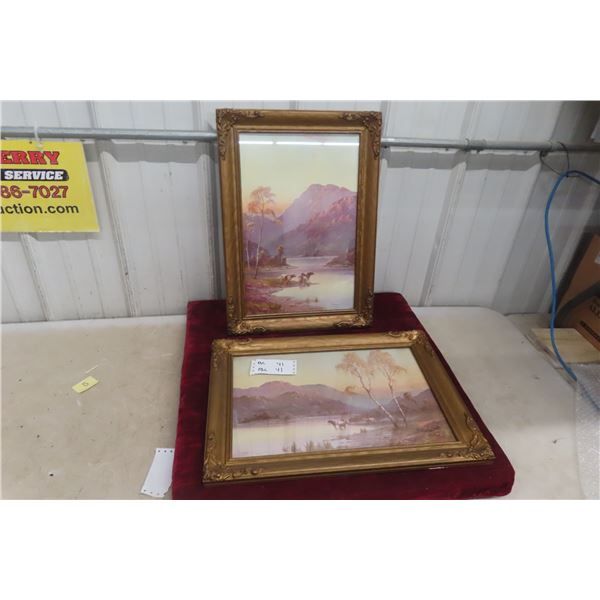 Two Framed Prints, 16" x 22"