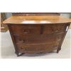 Image 2 : Oak Dresser with Swing Mirror, Dresser 32" x 42" x 22", Mirror 36" x 36"