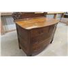 Image 6 : Oak Dresser with Swing Mirror, Dresser 32" x 42" x 22", Mirror 36" x 36"