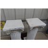 Image 4 : Two Chalkware Colosseum Style Stands, 24" x 9" x 9"