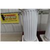 Image 6 : Two Chalkware Colosseum Style Stands, 24" x 9" x 9"
