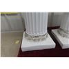 Image 7 : Two Chalkware Colosseum Style Stands, 24" x 9" x 9"