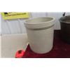 Image 10 : Brass Bucket and Two Gallon Alberta Potteries Stoneware Crock