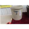 Image 9 : Brass Bucket and Two Gallon Alberta Potteries Stoneware Crock