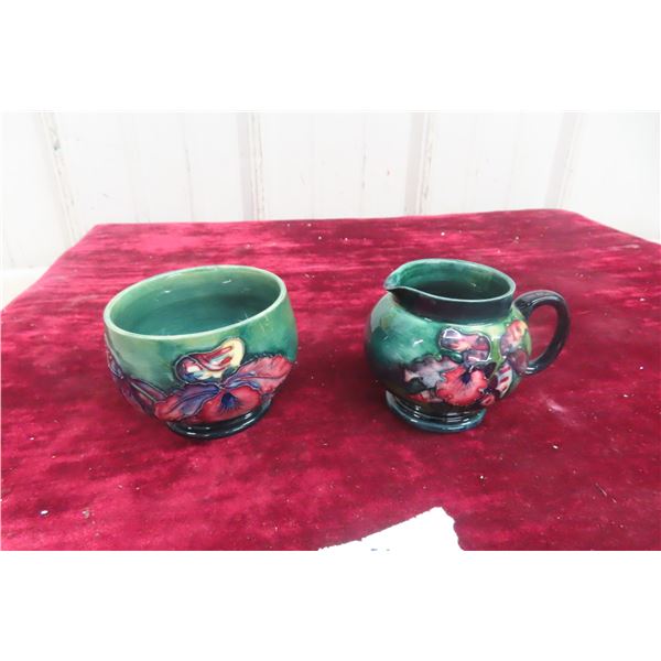 Moorcroft Cream and Sugar Set