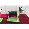 Image 2 : Pair of Vintage Japanese Ceramic Boston Terrier Figurines, Possibly Takahashi 7 1/2" x 6"