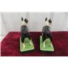 Image 6 : Pair of Vintage Japanese Ceramic Boston Terrier Figurines, Possibly Takahashi 7 1/2" x 6"