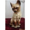 Image 2 : Vintage Japanese Ceramic/Chalkware Siamese Cat Figurines, Tallest 8" (2 of Each)