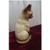 Image 3 : Vintage Japanese Ceramic/Chalkware Siamese Cat Figurines, Tallest 8" (2 of Each)
