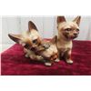 Image 5 : Vintage Japanese Ceramic/Chalkware Siamese Cat Figurines, Tallest 8" (2 of Each)