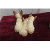 Image 6 : Vintage Japanese Ceramic/Chalkware Siamese Cat Figurines, Tallest 8" (2 of Each)