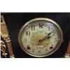 Image 2 : Sessions Mantel Clock, Black Case With Gilt Trim, 10" x 14"