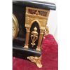 Image 3 : Sessions Mantel Clock, Black Case With Gilt Trim, 10" x 14"