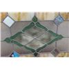 Image 2 : Vintage Multi-Color Stained Glass Window Panel, 38" x 16"