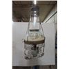 Image 1 : Victorian Style Hanging Lamp with Hand-Painted Shade and Prisms