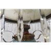 Image 7 : Victorian Style Hanging Lamp with Hand-Painted Shade and Prisms