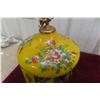 Image 3 : Vintage Swiss Reuge Musical Cigarette Carousel Dispenser, Enameled Case, Hand Painted