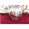 Image 4 : Limoges Style Tea Set Made in Japan with Teapot, Cream and Sugar, and Six Cups and Saucers