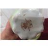 Image 10 : Floral Porcelain Bathroom Dish with Coal Oil Lamp