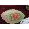 Image 7 : Floral Porcelain Bathroom Dish with Coal Oil Lamp