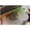 Image 8 : Floral Porcelain Bathroom Dish with Coal Oil Lamp