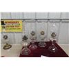 Image 1 : Four Coal Oil Lamps with Chimneys