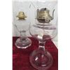 Image 5 : Four Coal Oil Lamps with Chimneys