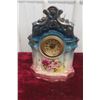 Image 1 : Porcelain Mantel Clock, 14" x 10"