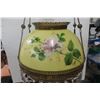 Image 4 : Late 1800's Hanging Parlor Oil Lamp with Hand-Painted Shade