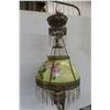 Image 8 : Late 1800's Hanging Parlor Oil Lamp with Hand-Painted Shade